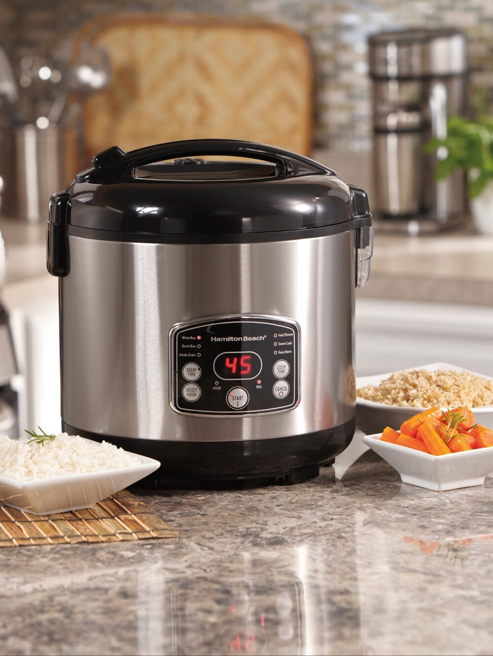 Hamilton Beach Digital Programmable Rice Cooker & Food Steamer